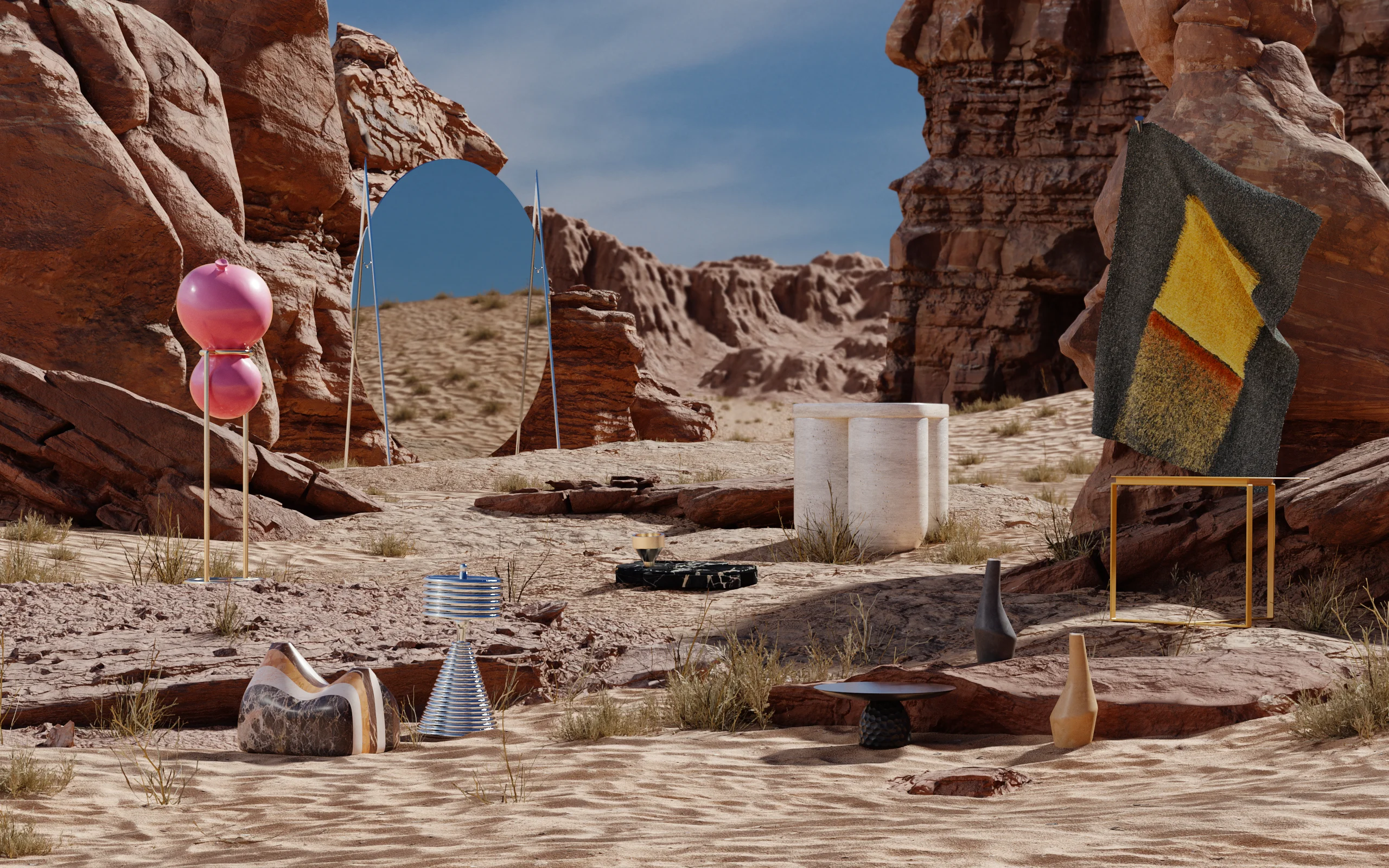 Departures explores the intersection between traditional and contemporary Jordanian design, challenging preconceptions of design from the region, Jordan