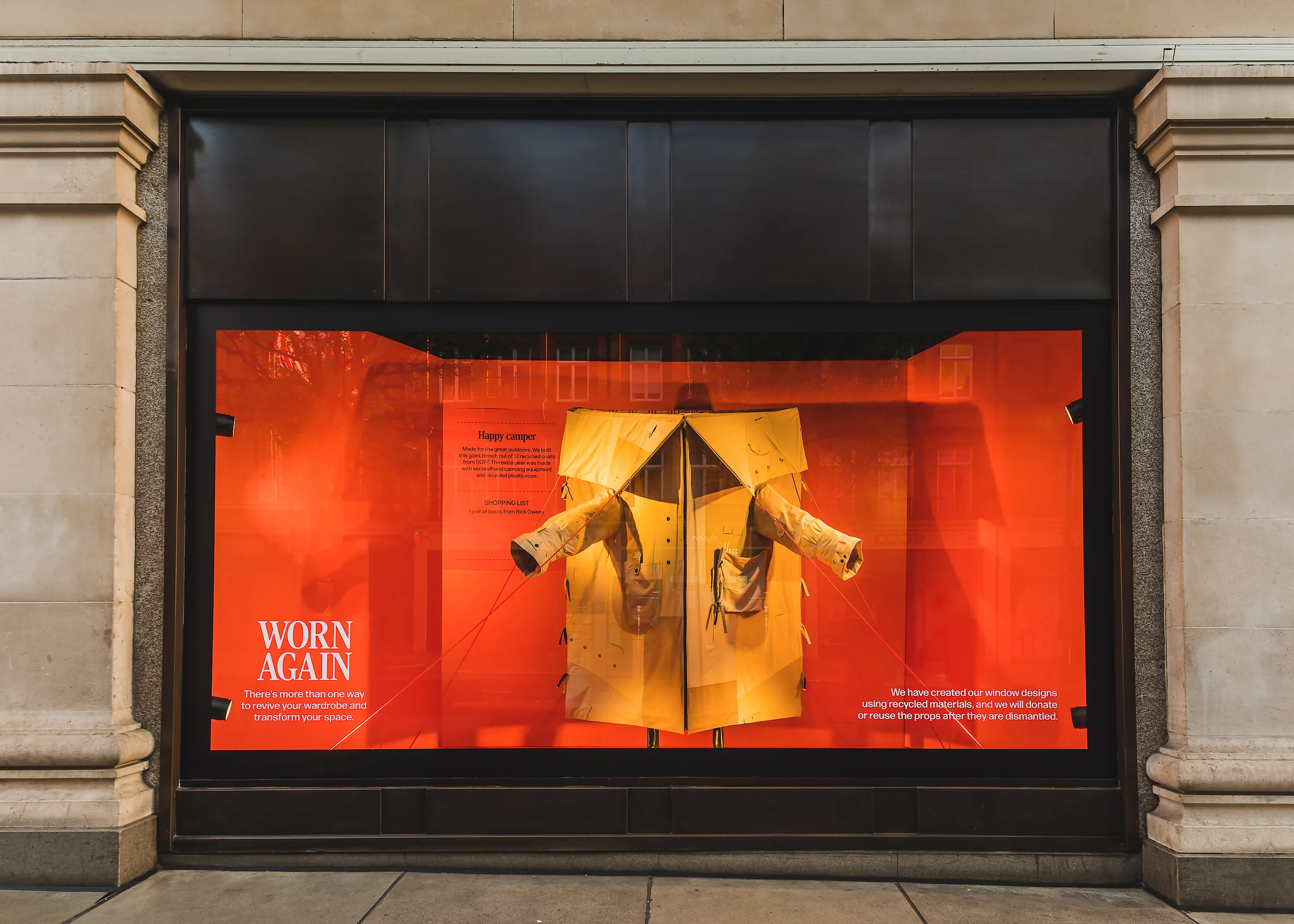 Worn Again is a season of secondhand shopping, swapping, repairing, upcycling and trading imagined as part of Reselfridges, UK