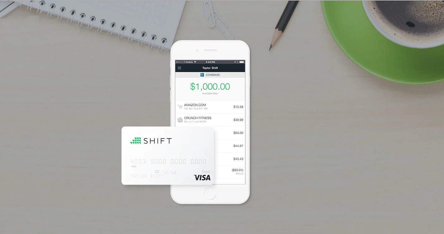 Shift card by Coinbase, US