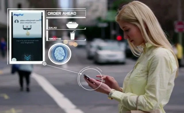 Paypal app using Fingerprint Identification System for Galaxy S5