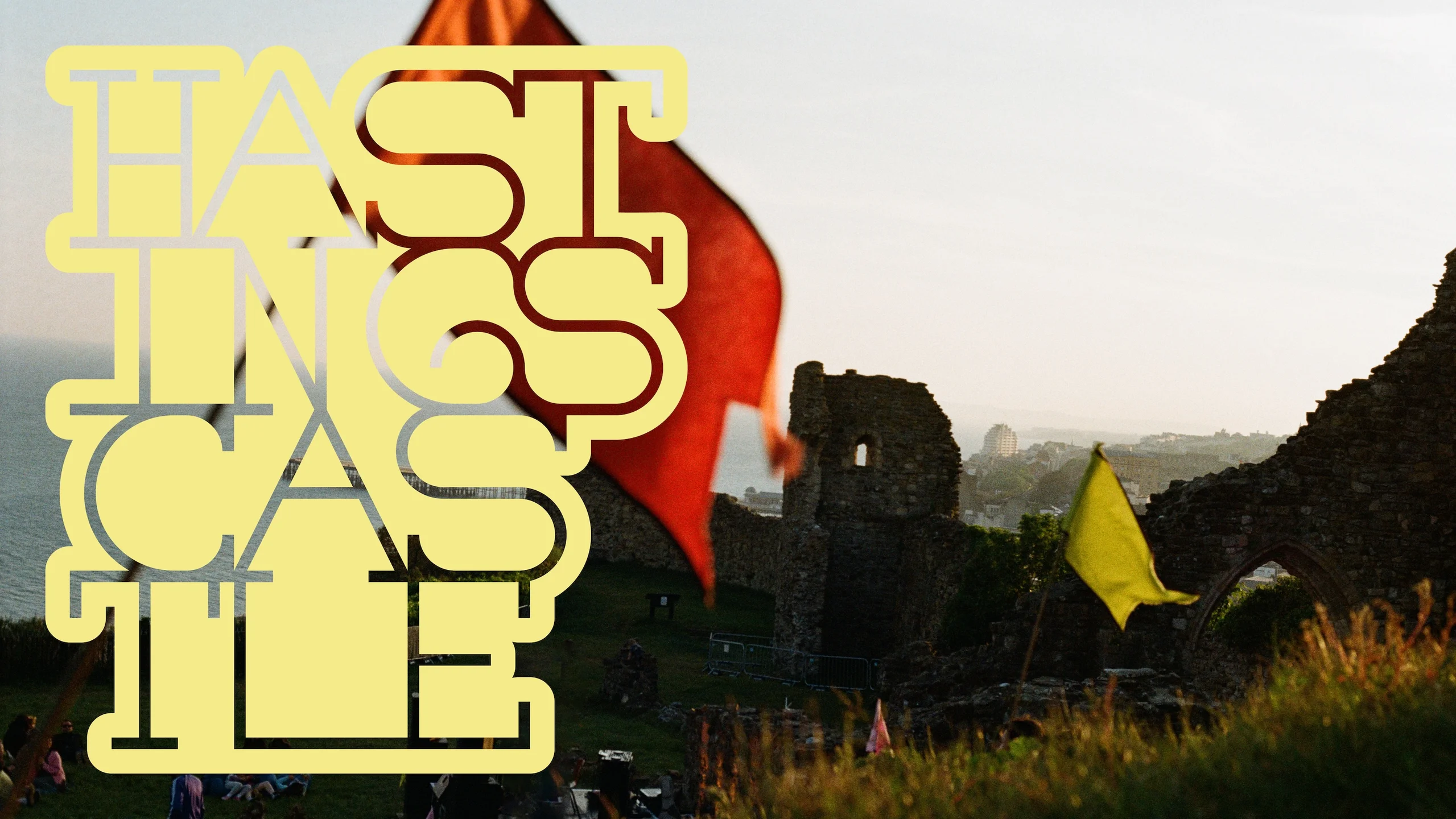 Hastings Castle. Identity by Clare and Charlie Noon, UK
