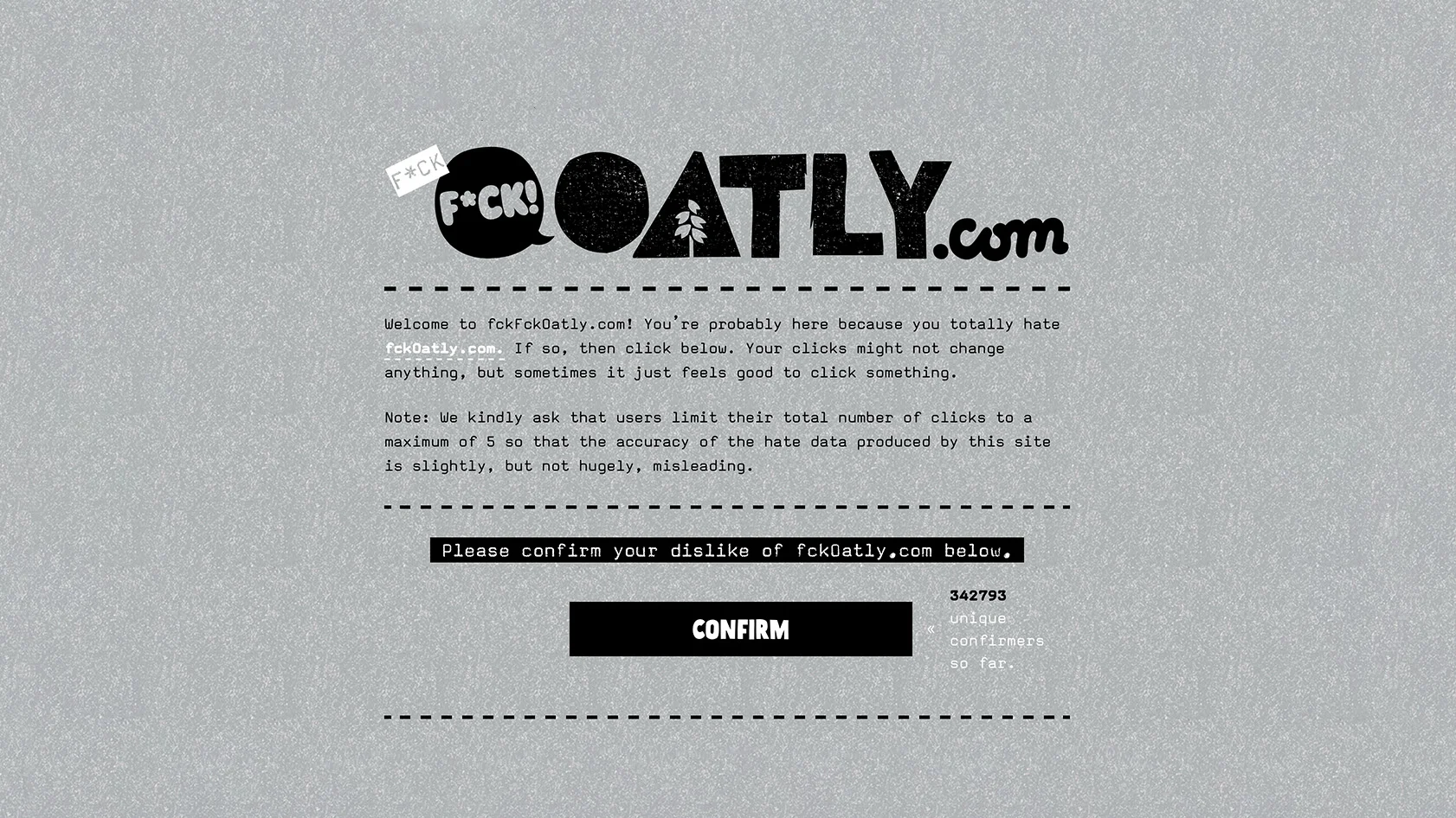 F*ck Oatly website, Global