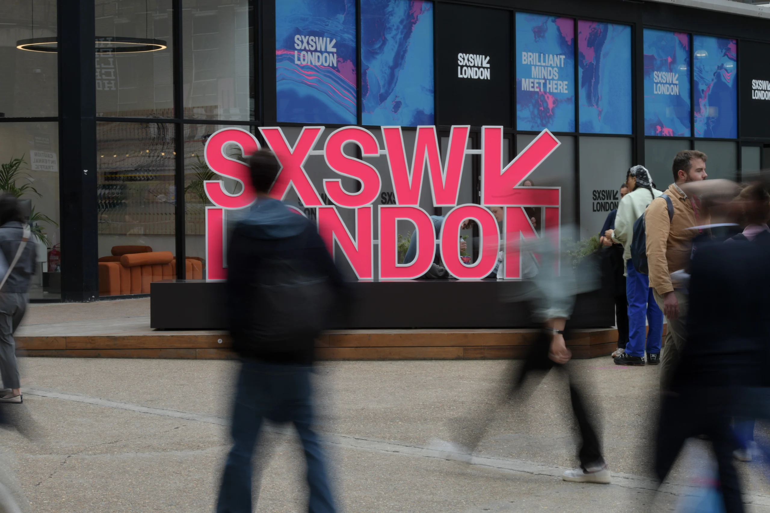 LONDON, ENGLAND - JUNE 04: A general view of guests on day three of SXSW London 2025 at The Truman Brewery on June 04, 2025 in London, England. (Photo by Antony Jones/Getty Images for SXSW London)