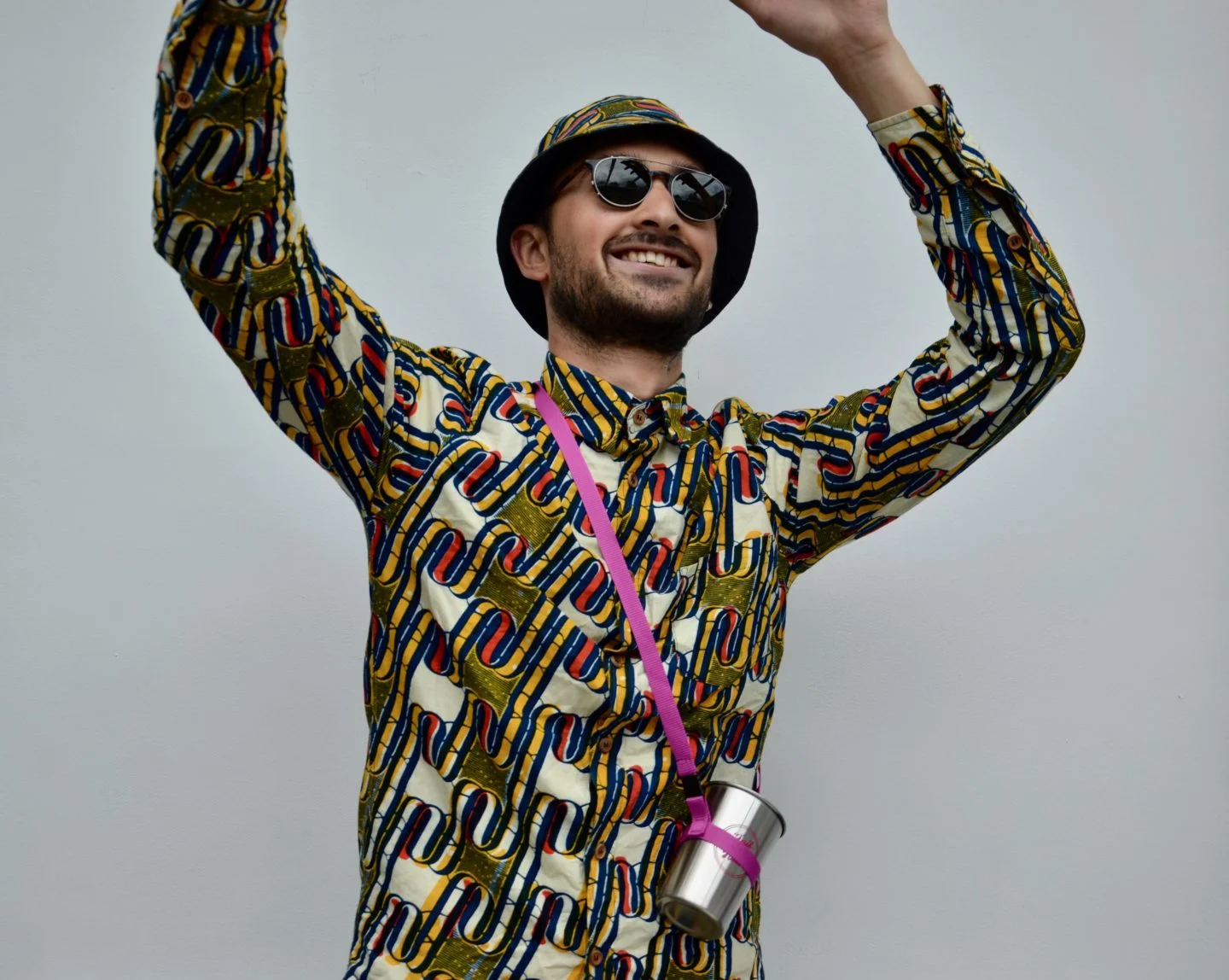 Hadi Ahmadzadeh photographed on Tail & Twist’s ecodisco opening night