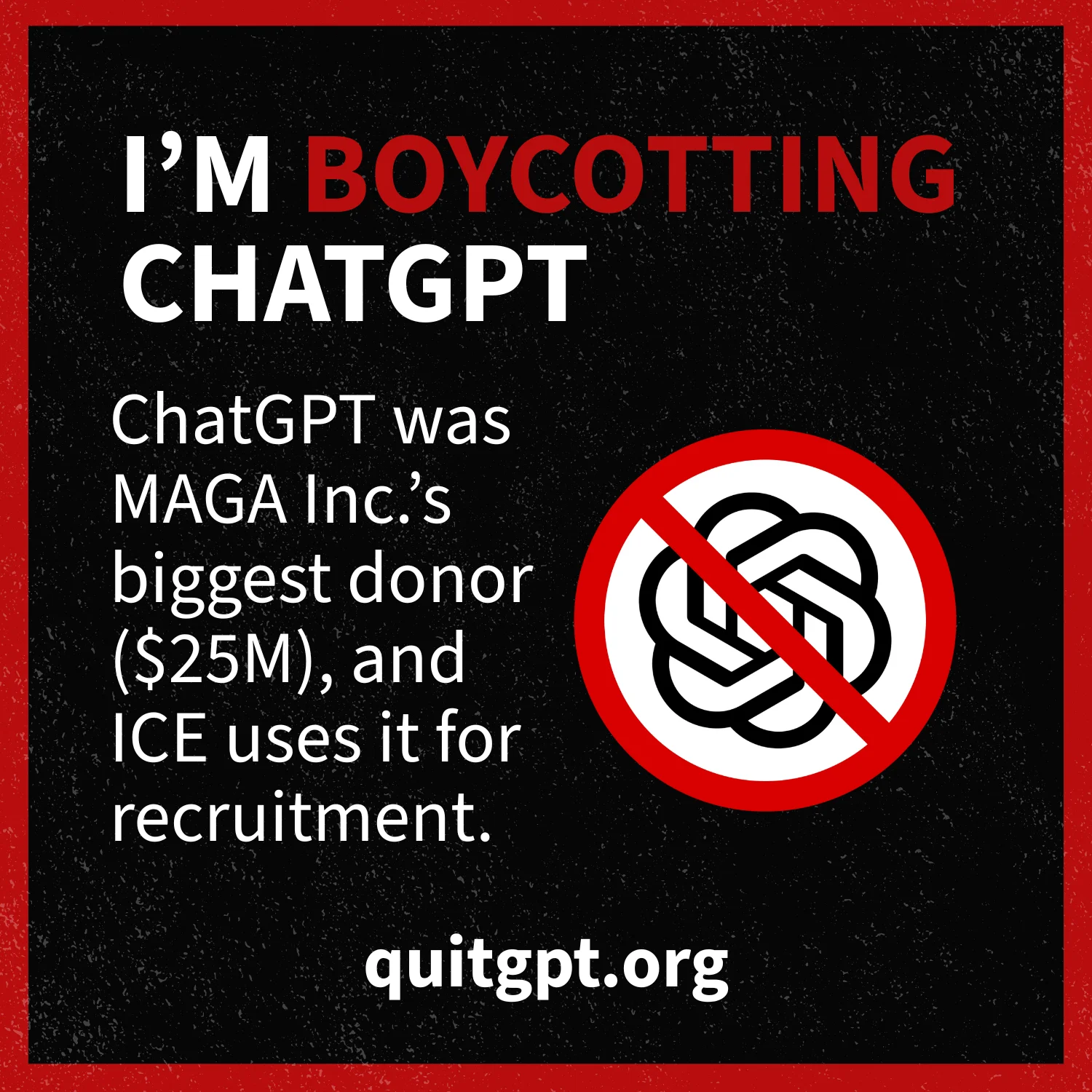 QuitGPT is an organisation encouraging people around the world to quit ChatGPT, Global
